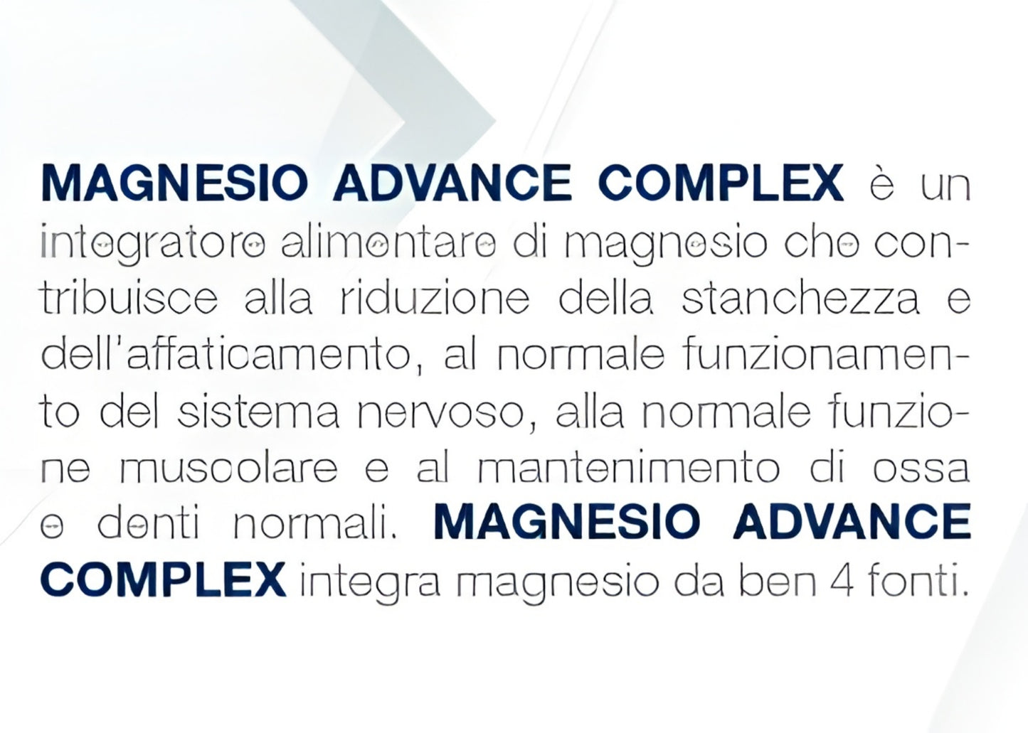 Bslabs Magnesio Advance Complex 60 tablets supplement for fatigue, muscles, and nervous system support.