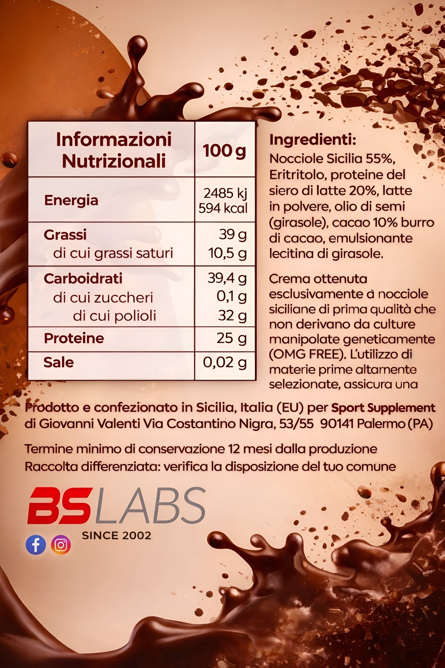 Bslabs high protein cream spread with low sugar, creamy texture, ideal for healthy snacks and breakfast options.