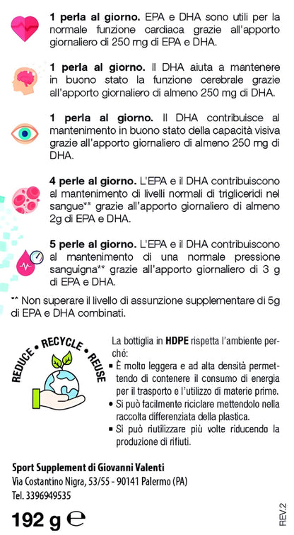 Bslabs Omega 3 Plus EPA & DHA fish oil supplement bottle, close-up of label with capsules inside, natural health product.